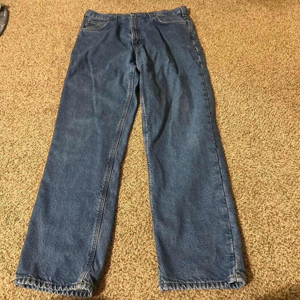 Carhartt Men's Blue and Navy Jeans